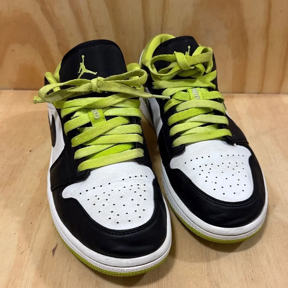 2020 Nike Air Jordan 1 Low SE Black/Black-Cyber-White Size 8 1/2 Men’s